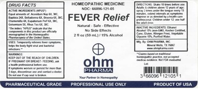 2oz Bottle Label (Fever Relief)